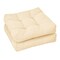 Set of 2 Outdoor Indoor Chair Cushions with Thick Cotton Filling and Reversible Design